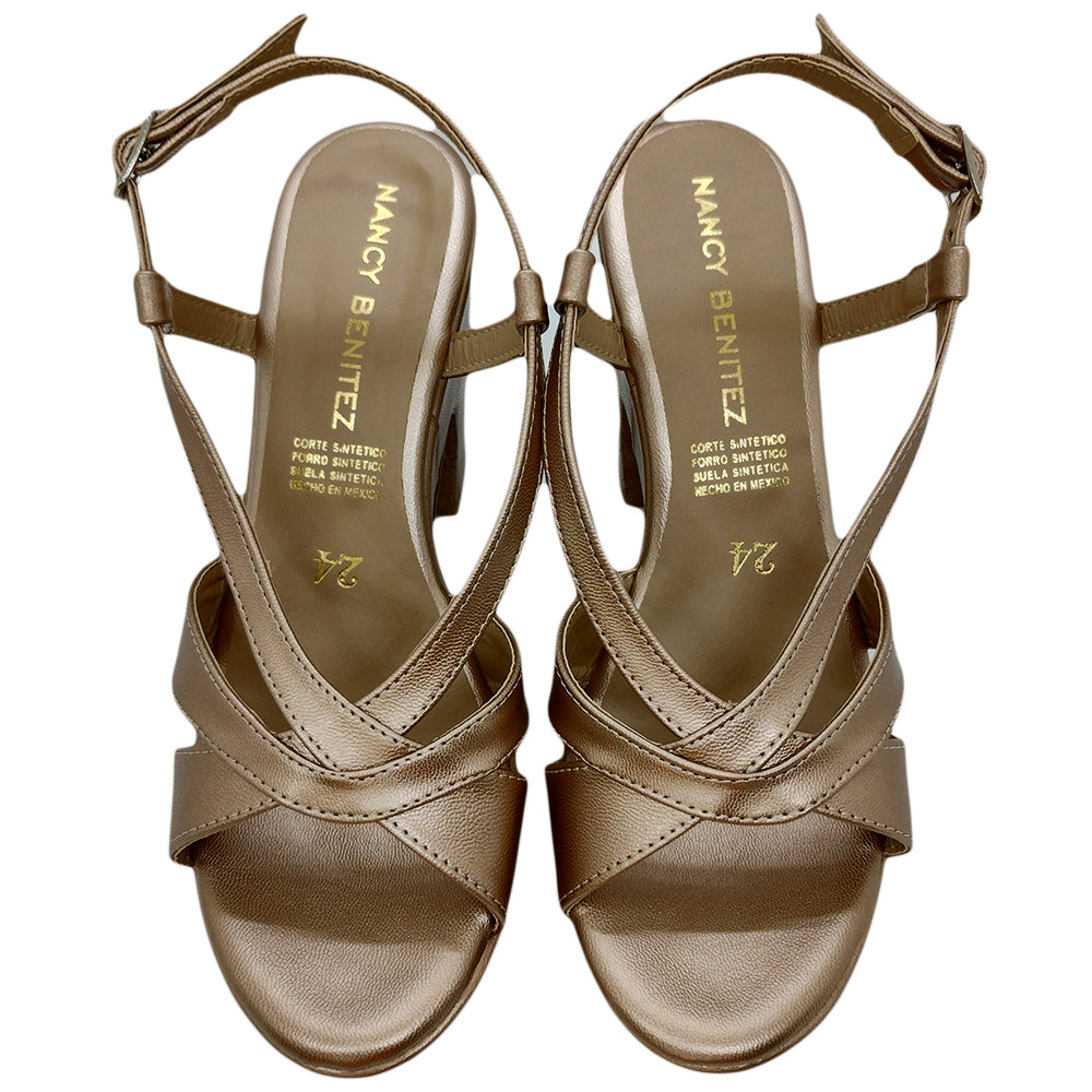 Zapatillas Ary Oro Rosa